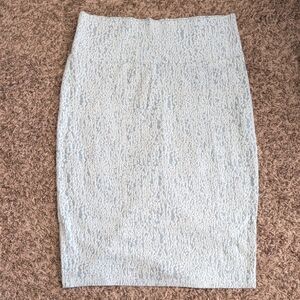LuLaRoe Light Blue Textured Pencil Skirt